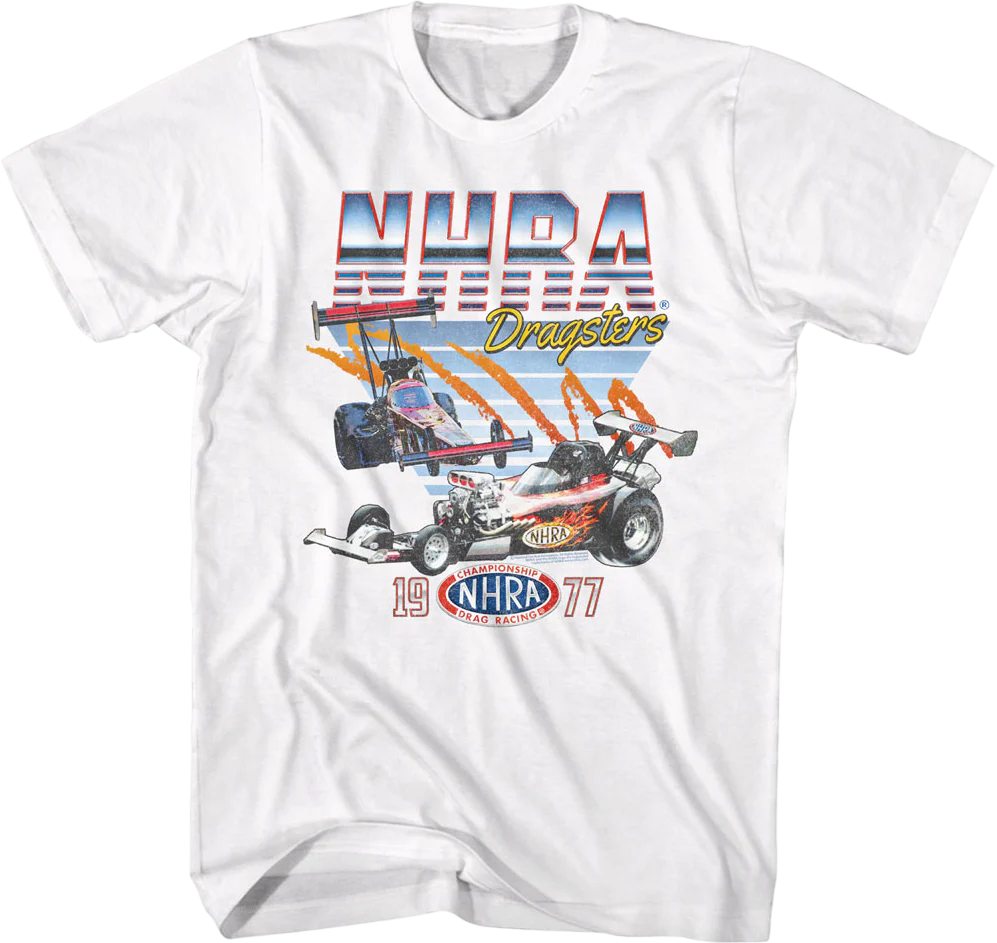 1977 Dragsters National Hot Rod Association T-Shirt