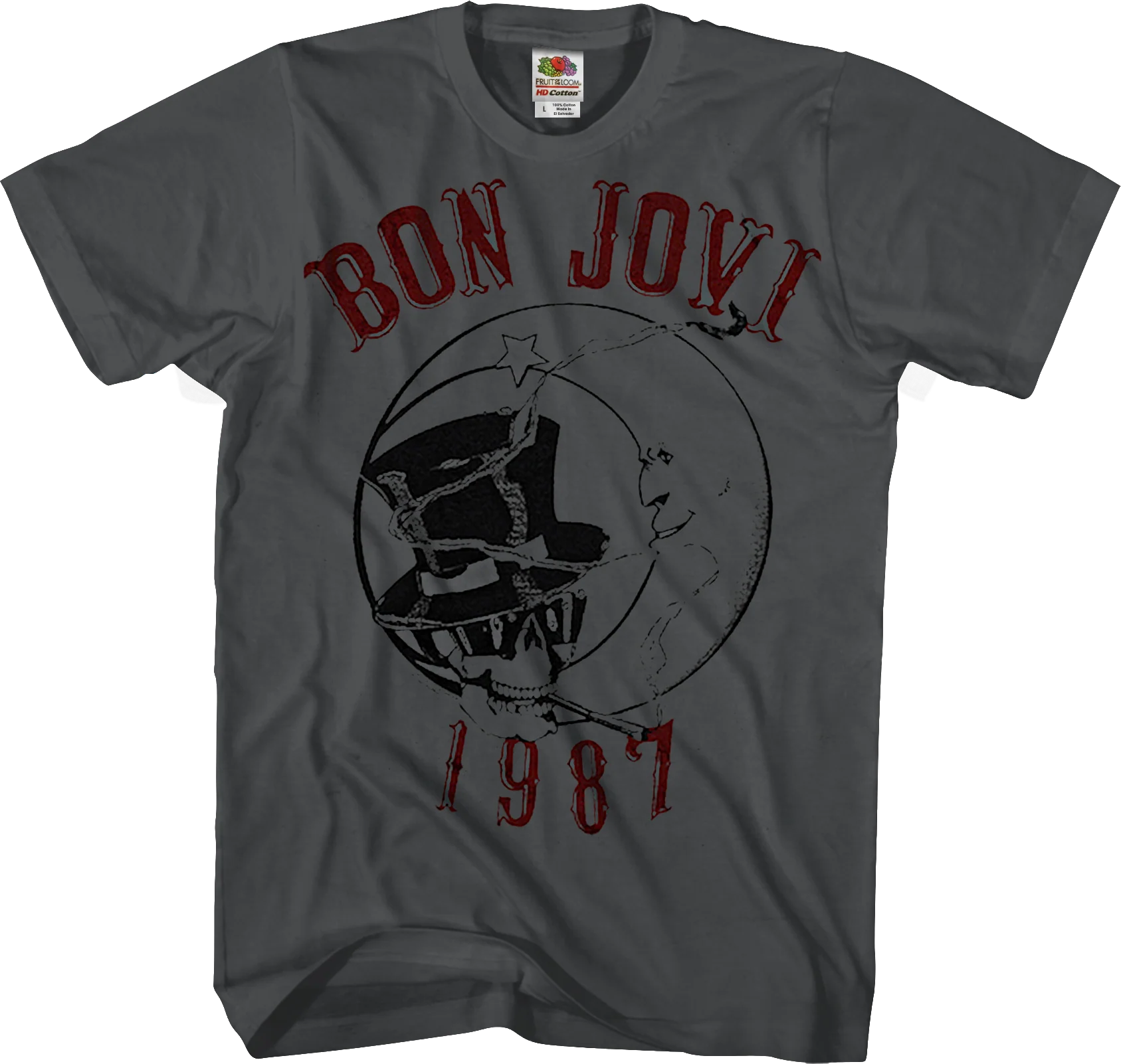 1987 Skull and Moon Bon Jovi T-Shirt