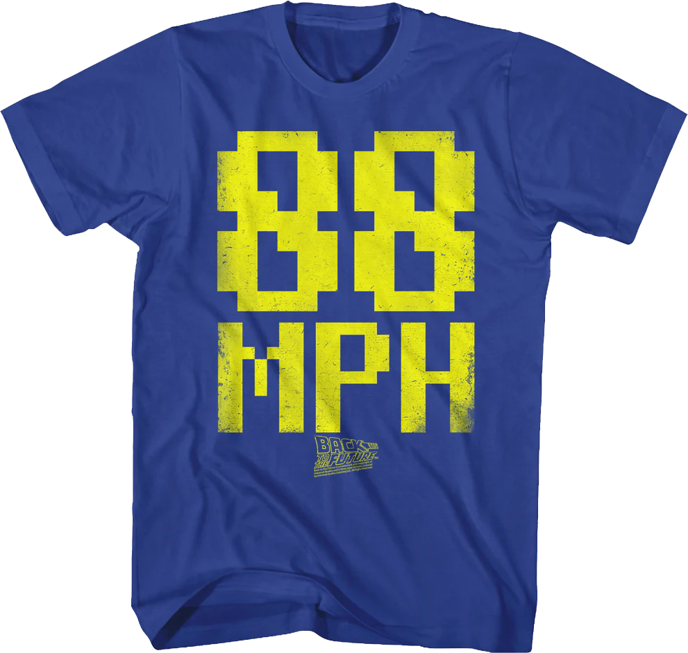 8-Bit 88 MPH Back To The Future T-Shirt