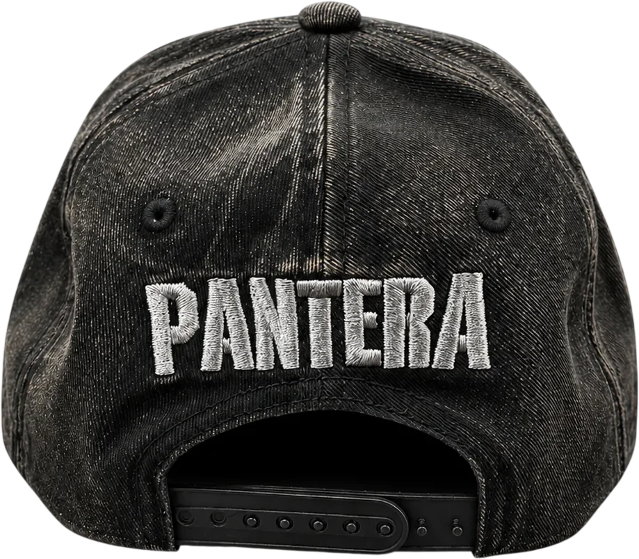 Acid Washed Snapback Pantera Baseball Cap - Image 3
