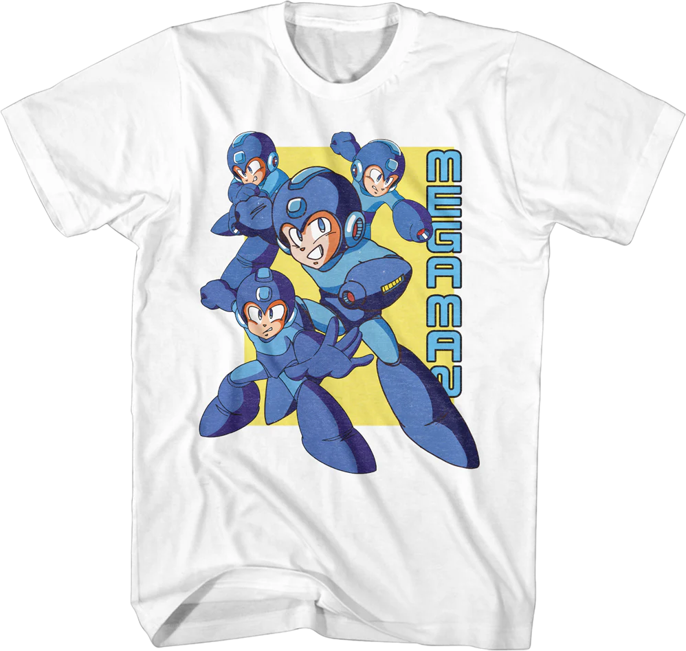 Action Poses Mega Man T-Shirt