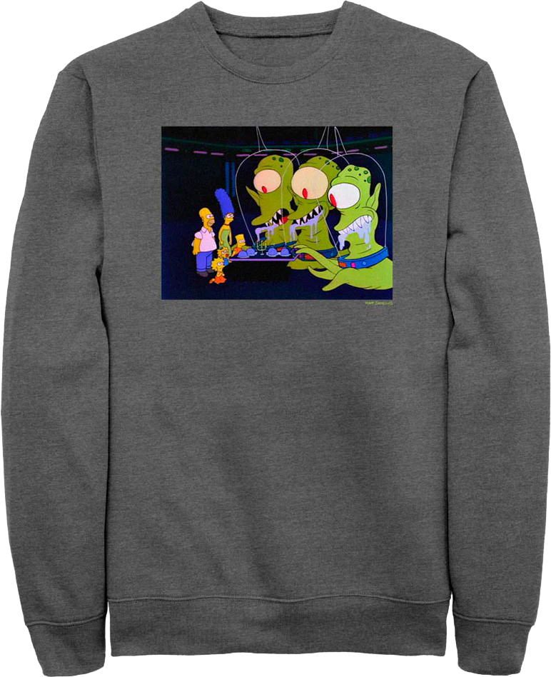 Aliens Simpsons Sweatshirt