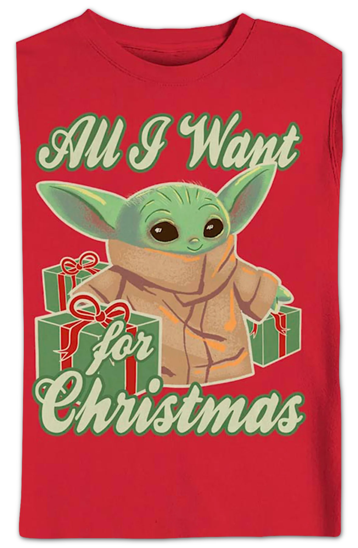 All I Want for Christmas The Mandalorian Star Wars Sweatshirt - Image 2