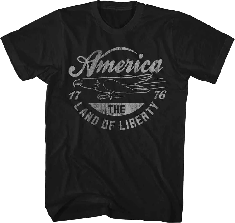 America The Land Of Liberty 1776 T-Shirt - Image 4