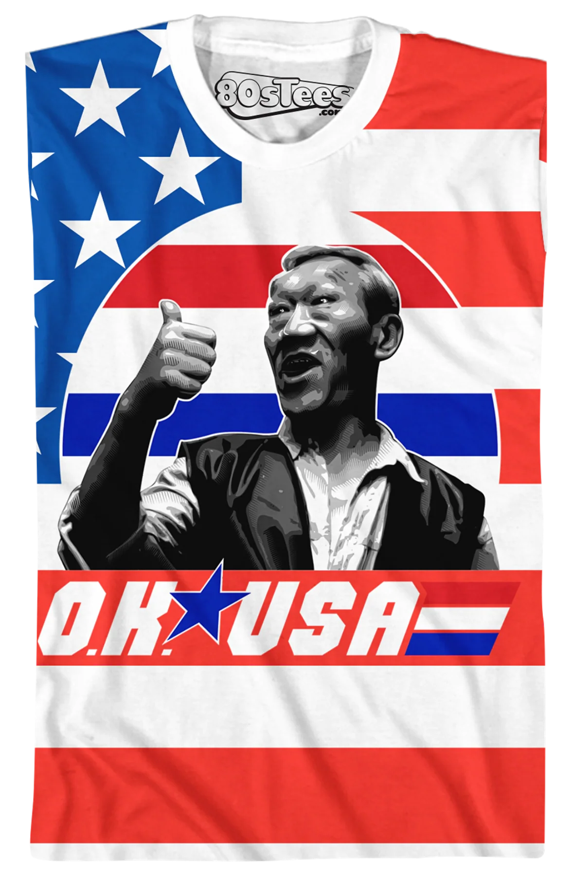 American Flag OK USA Bloodsport T-Shirt - Image 2