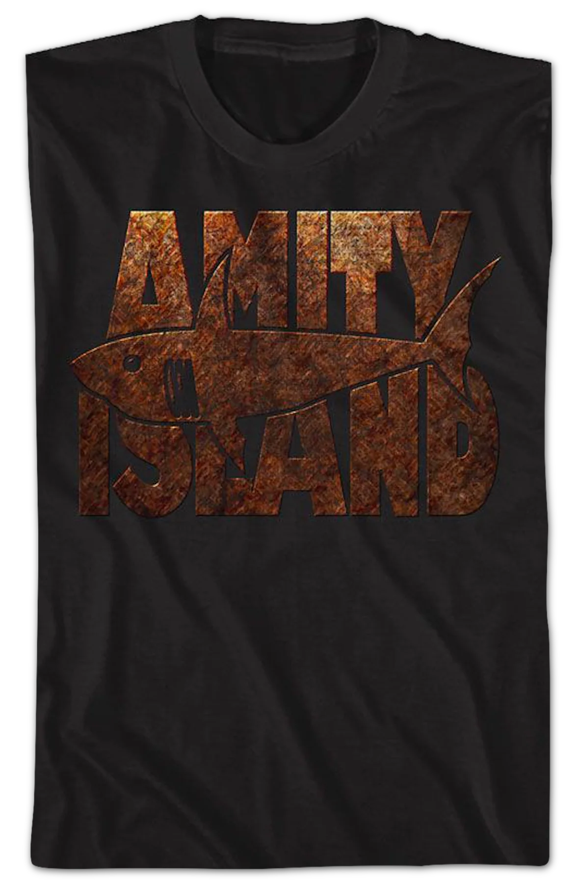 Amity Island Rusted Sign Jaws T-Shirt - Image 2
