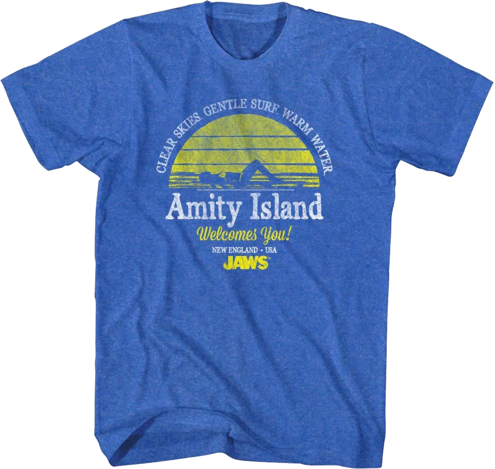 Amity Island Welcomes You Jaws T-Shirt