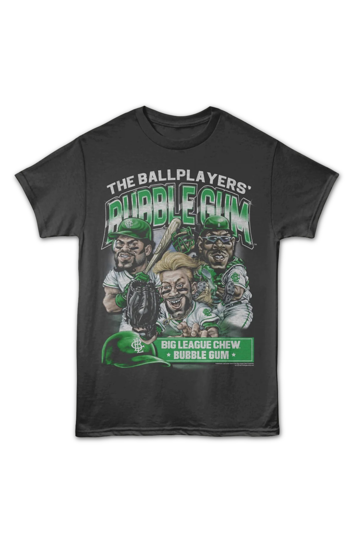Ballplayers' Bubble Gum Collage Big League Chew T-Shirt - Image 2