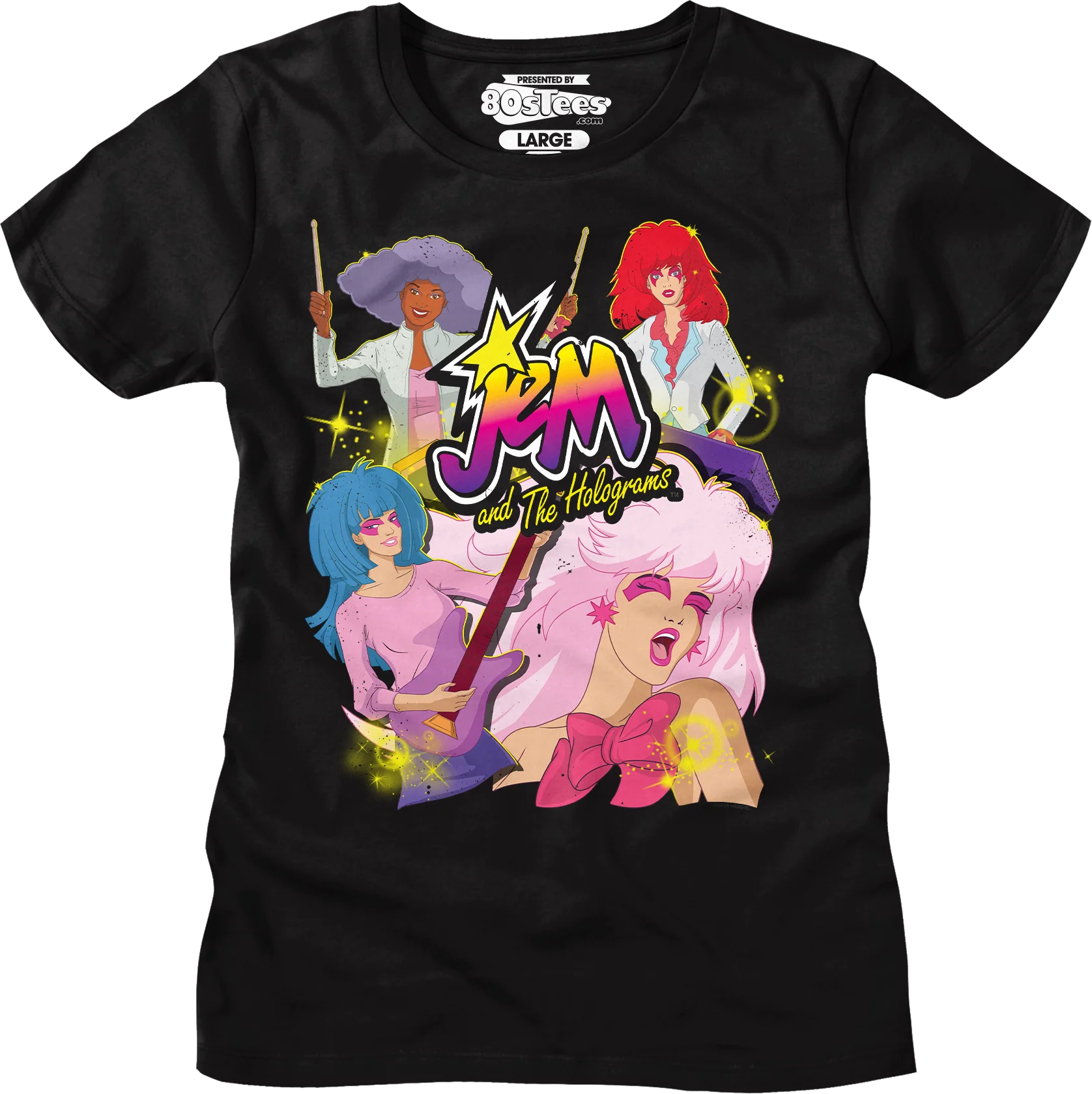 Band Collage Jem And The Holograms T-Shirt - Image 4