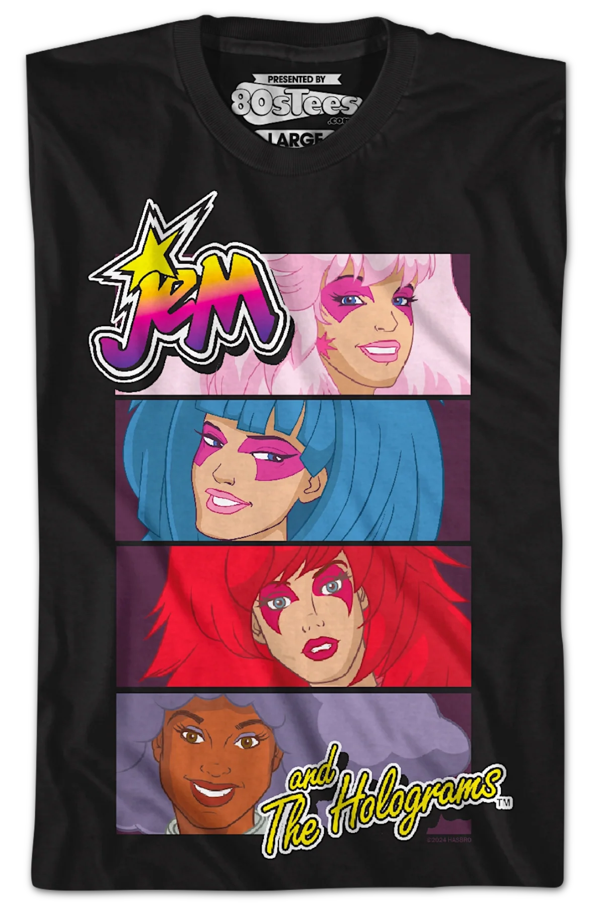 Band Panels Jem And The Holograms T-Shirt - Image 2