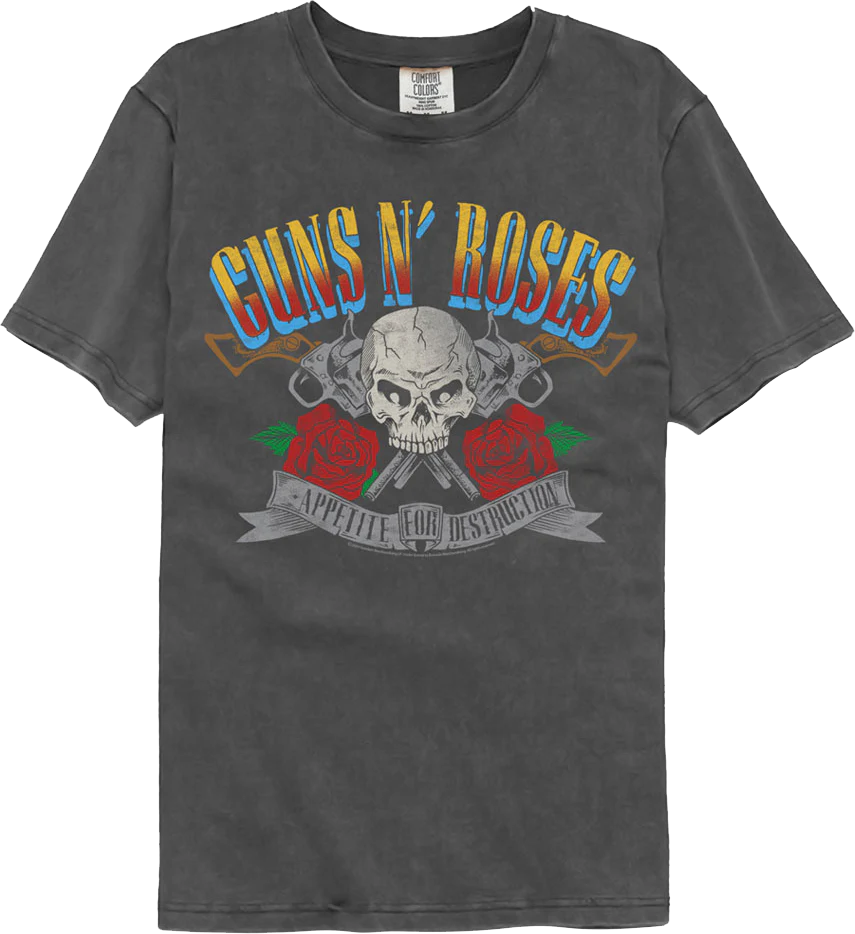 Banner Guns N' Roses Comfort Colors Brand T-Shirt