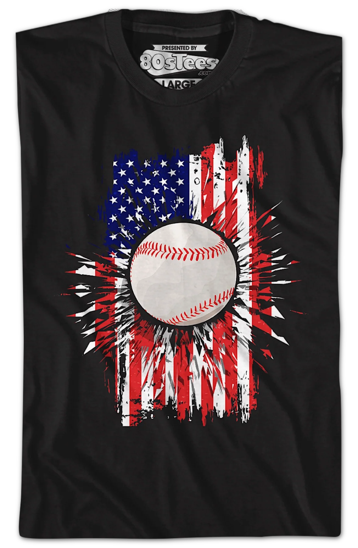 Baseball Flag T-Shirt - Image 2