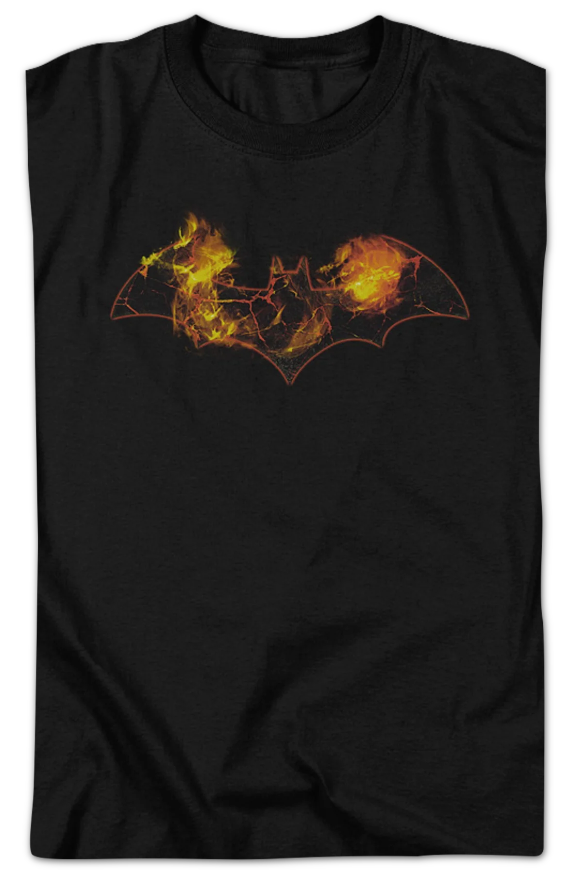 Batman Flaming Logo DC Comics T-Shirt - Image 2