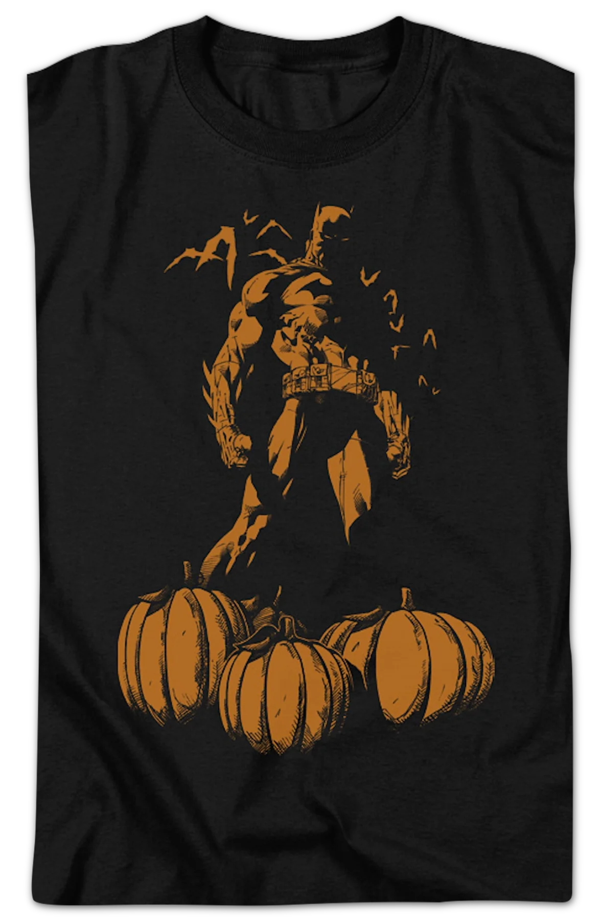 Batman Halloween Pumpkin Patch DC Comics T-Shirt - Image 2