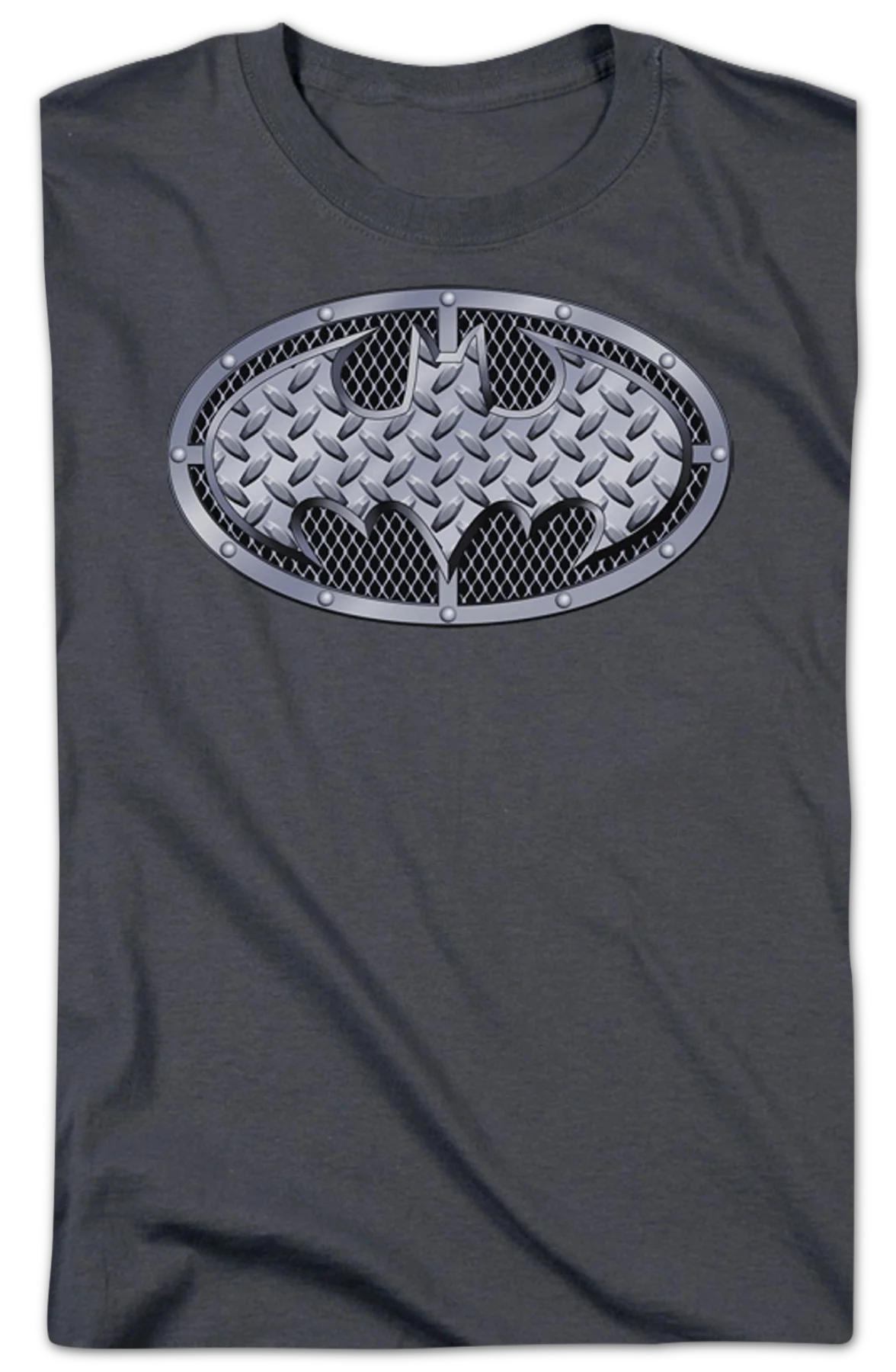 Batman Steel Mesh Logo DC Comics T-Shirt - Image 2