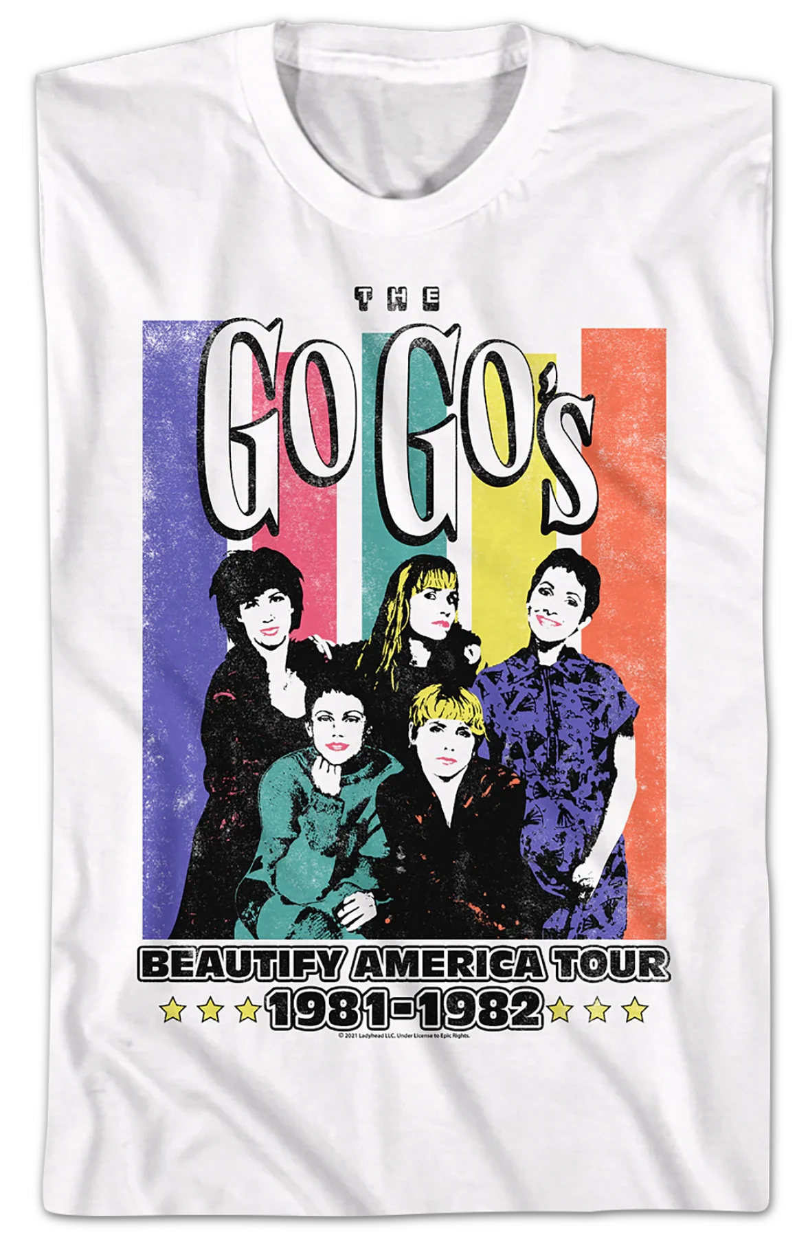Beautify America Tour Go-Go's T-Shirt - Image 2