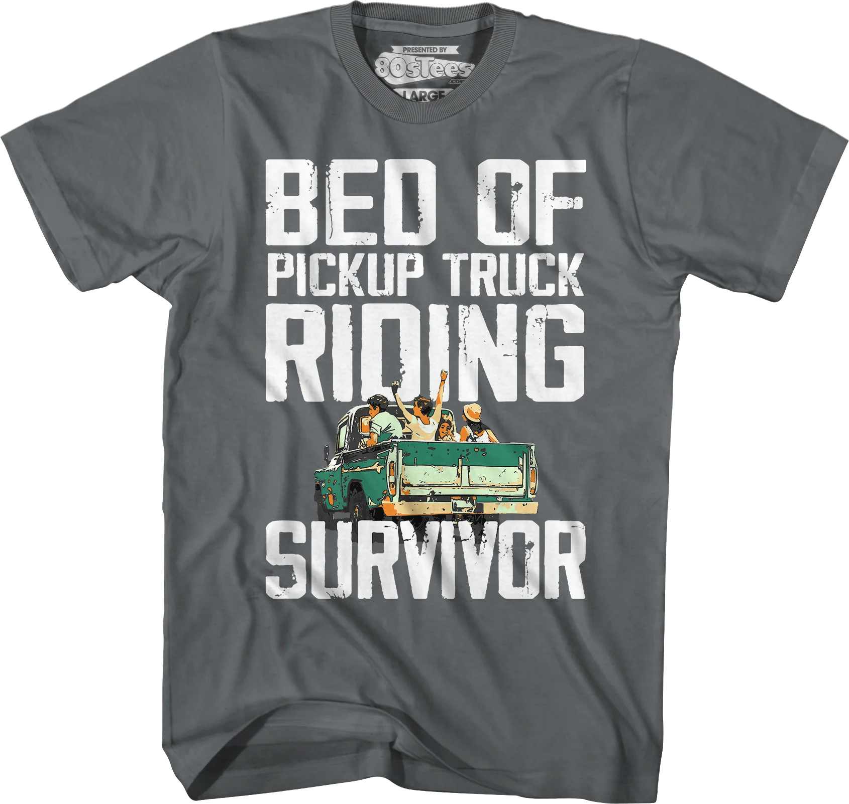 Bed Of Pickup Truck Riding Survivor T-Shirt - Image 3