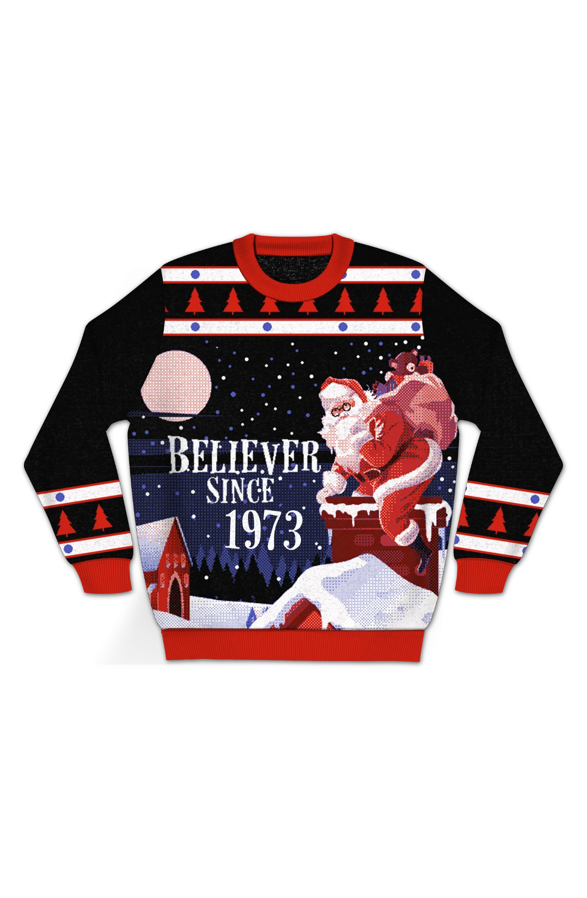 Believer Since 1973 Knitted Christmas Sweater - Image 2