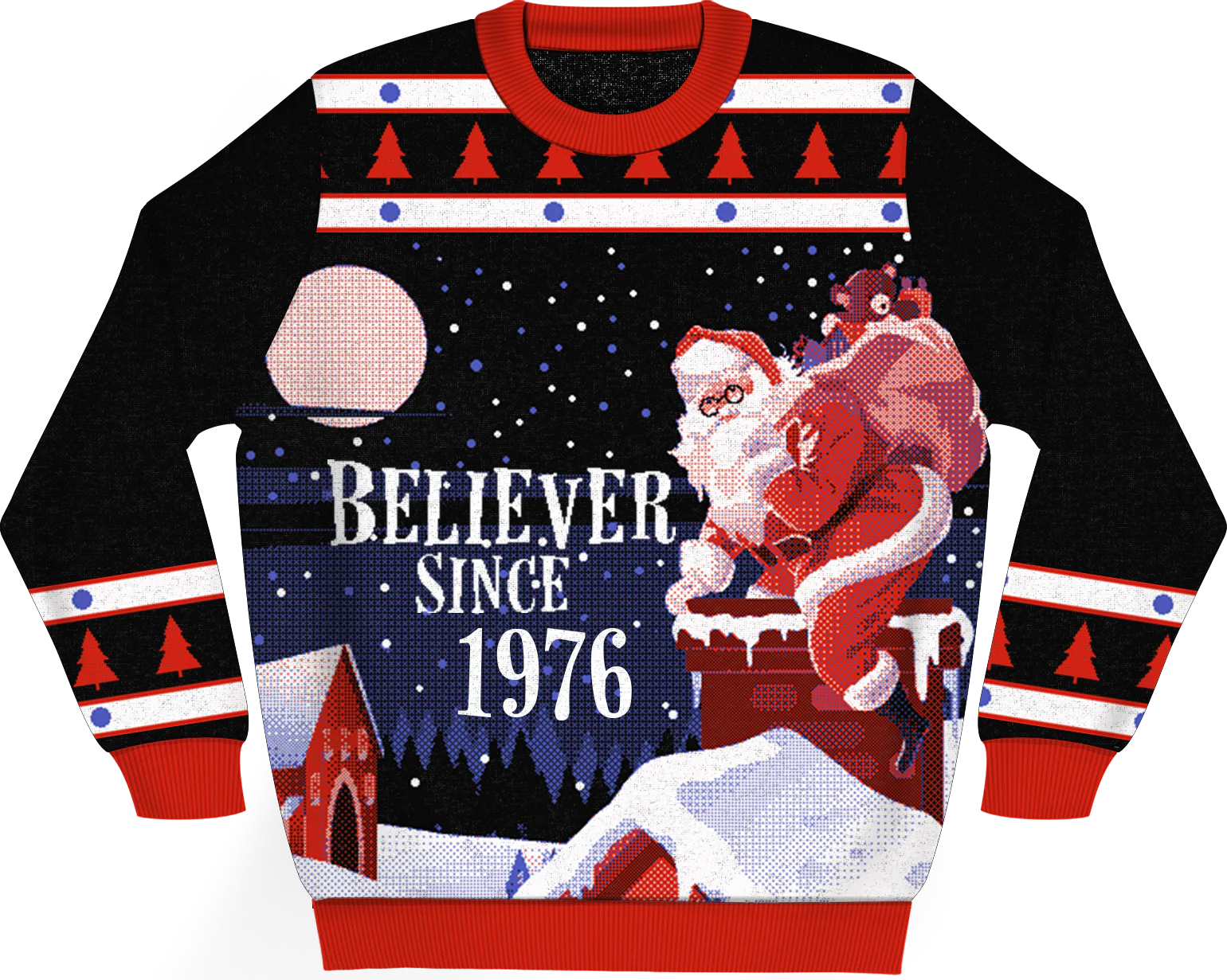 Believer Since 1976 Knitted Christmas Sweater