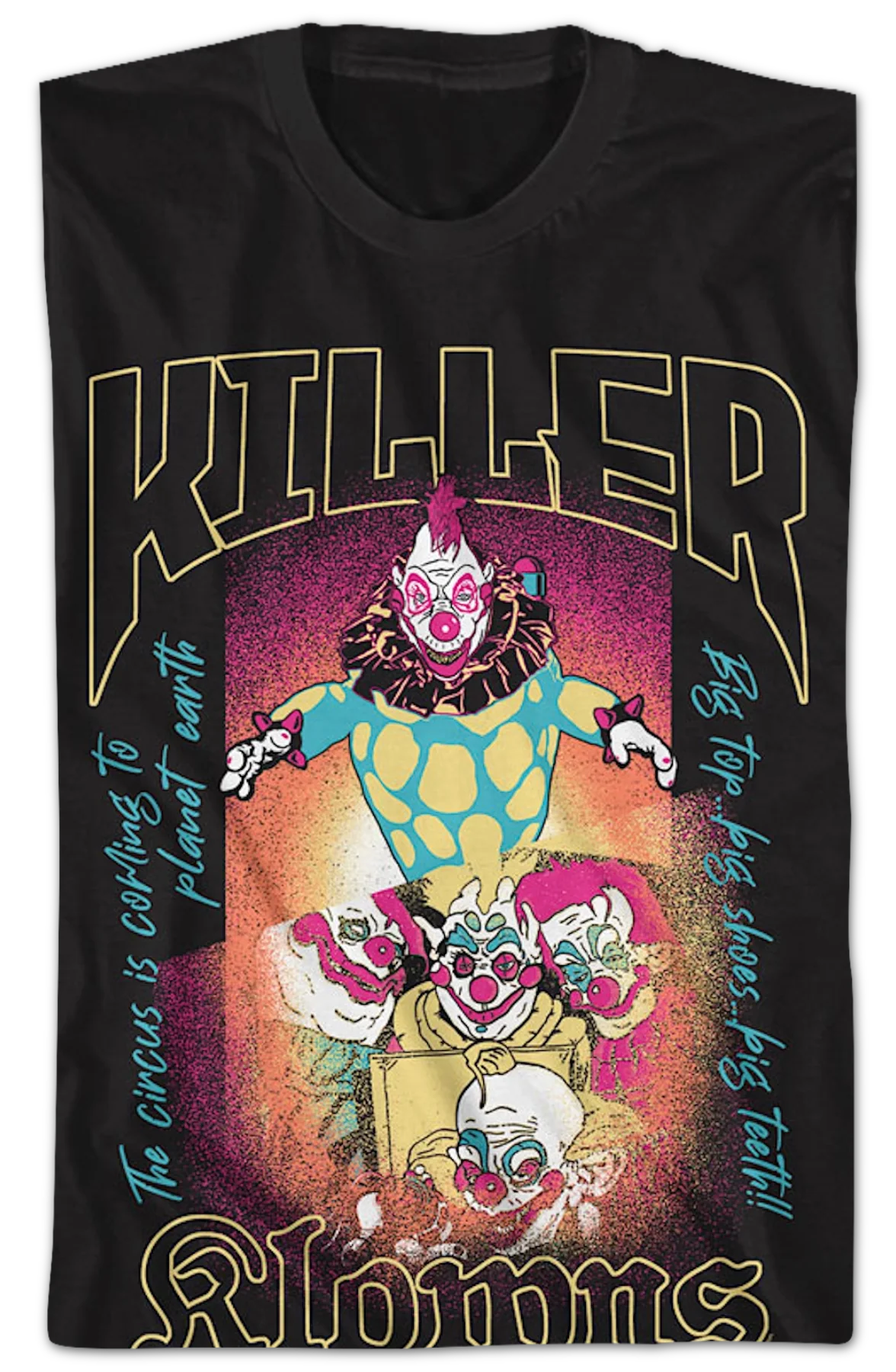 Big Top Poster Killer Klowns From Outer Space T-Shirt - Image 2