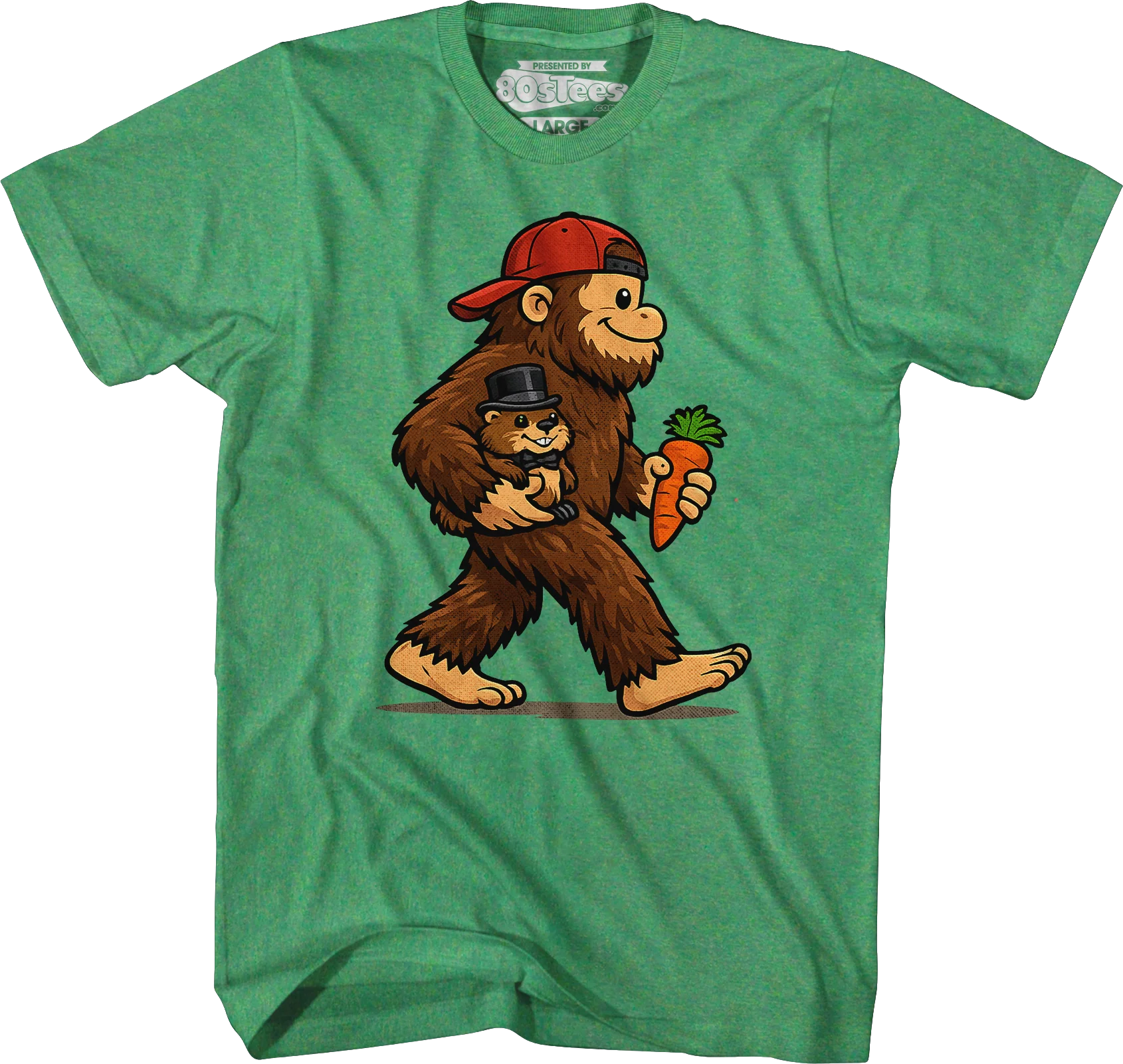 Bigfoot & Phil Groundhog Day T-Shirt - Image 5