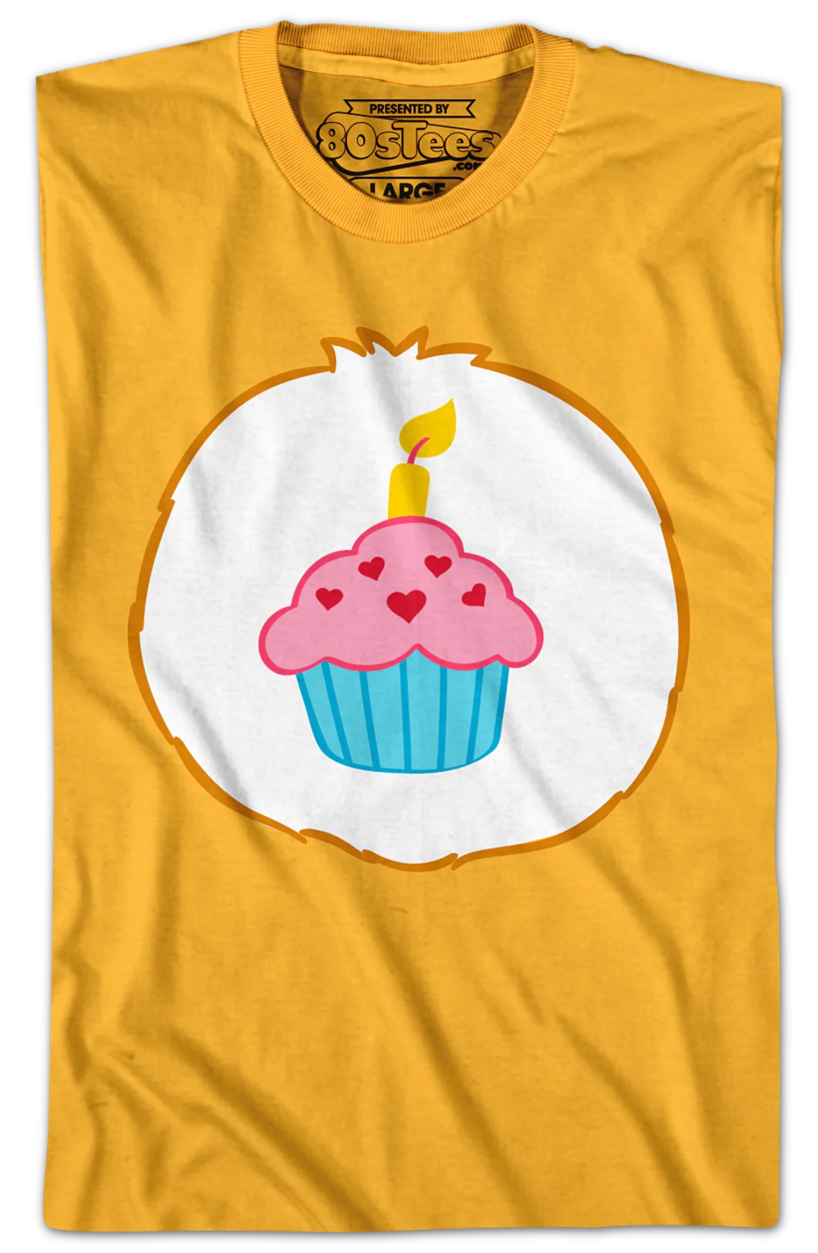 Birthday Bear Belly Badge Care Bears T-Shirt - Image 2