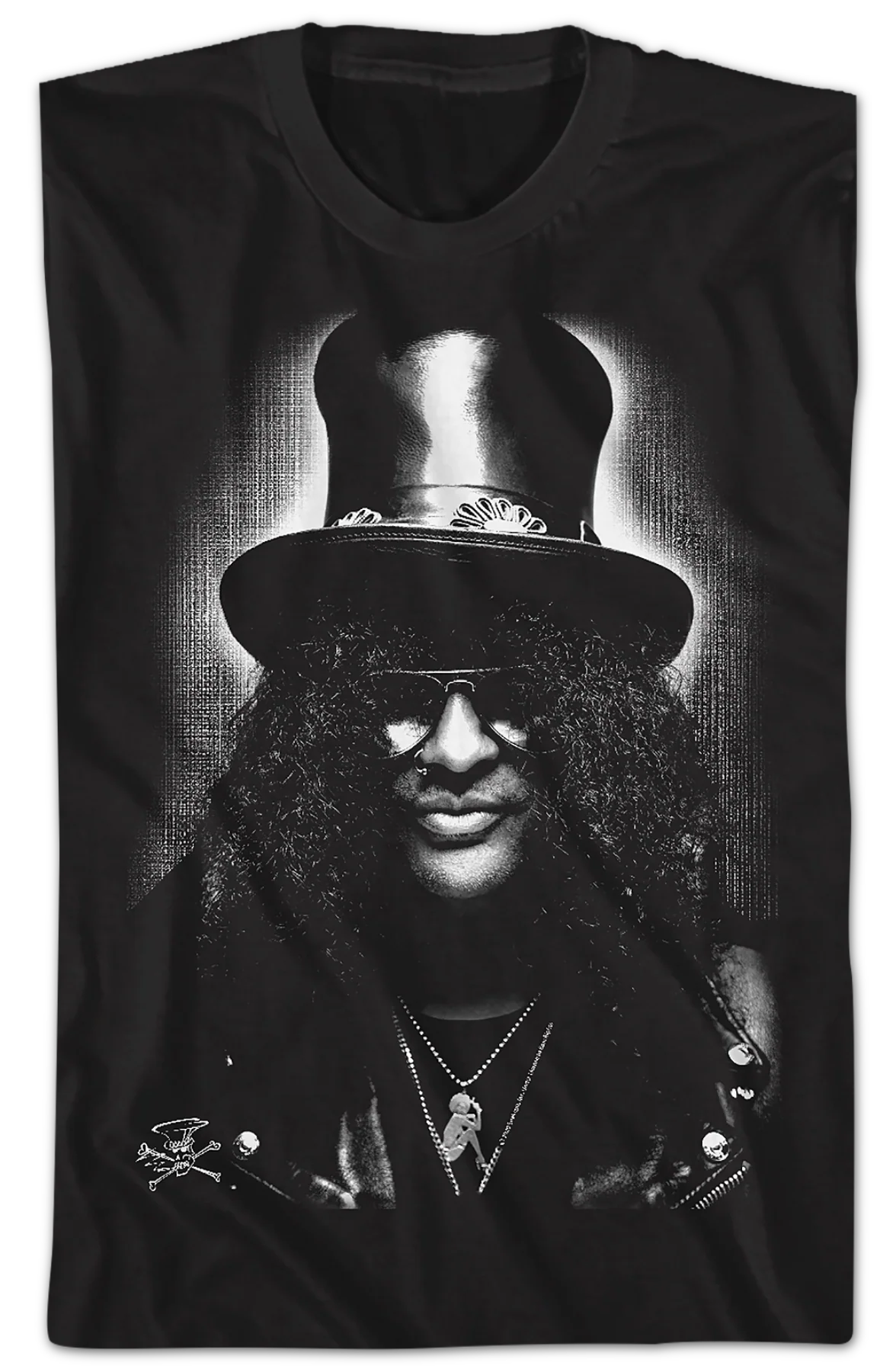 Black And White Image Slash T-Shirt - Image 2