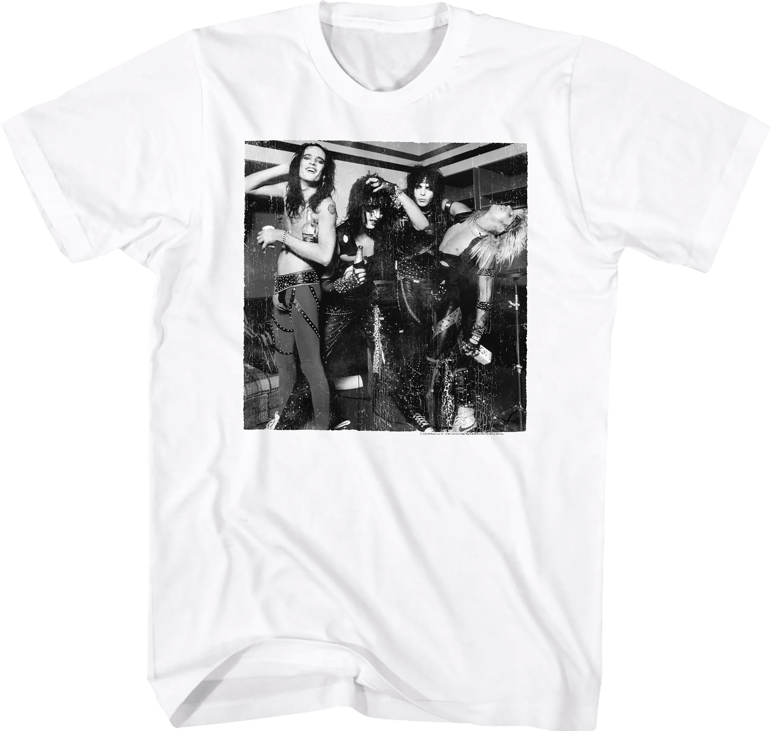 Black and White Photo Motley Crue T-Shirt