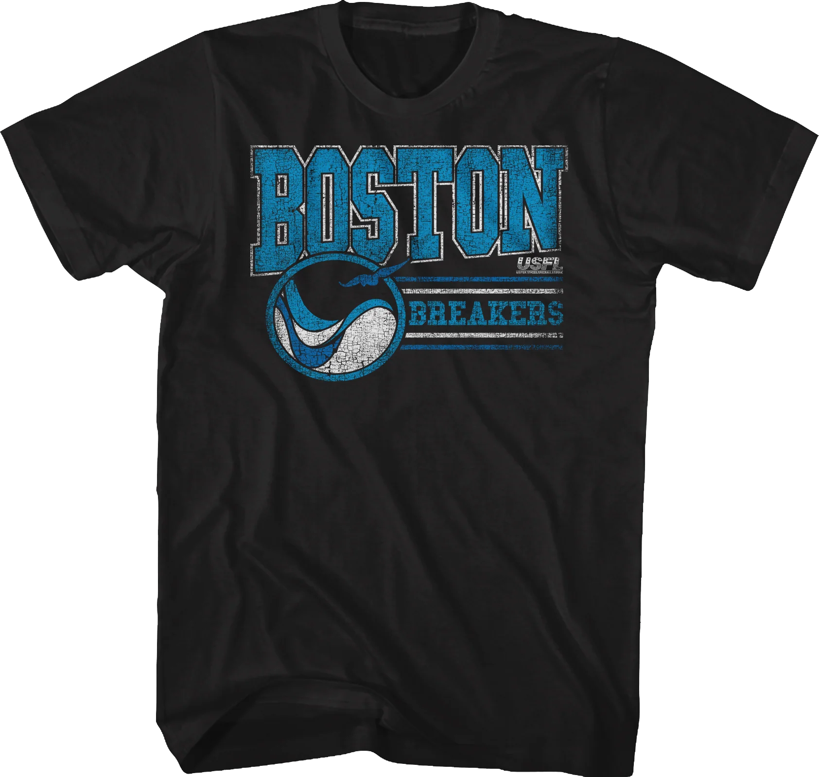 Black Boston Breakers USFL T-Shirt