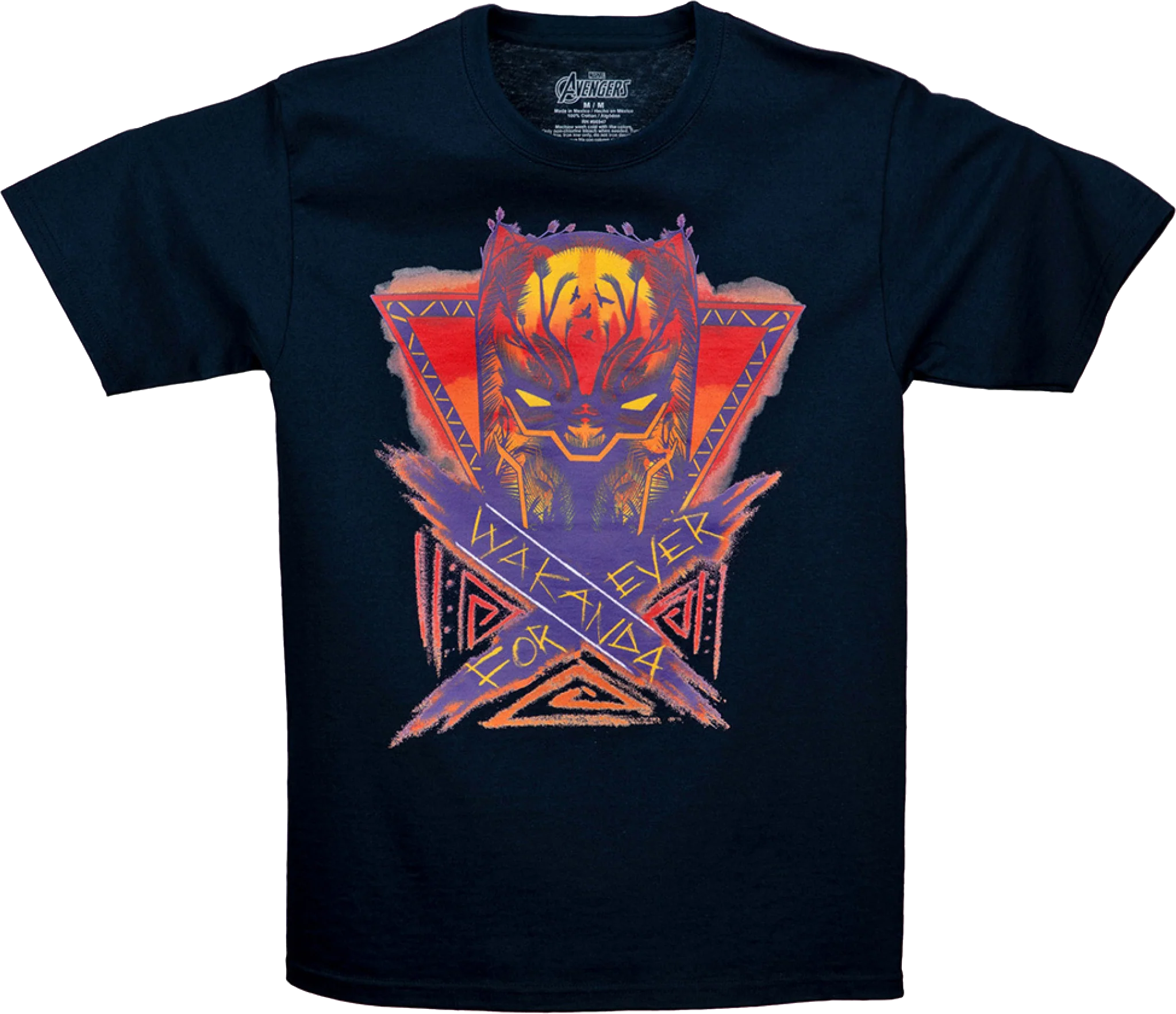 Black Panther Wakanda Forever Sunset Marvel Comics T-Shirt