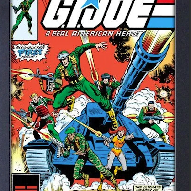 Blockbuster First Issue GI Joe Framed Poster
