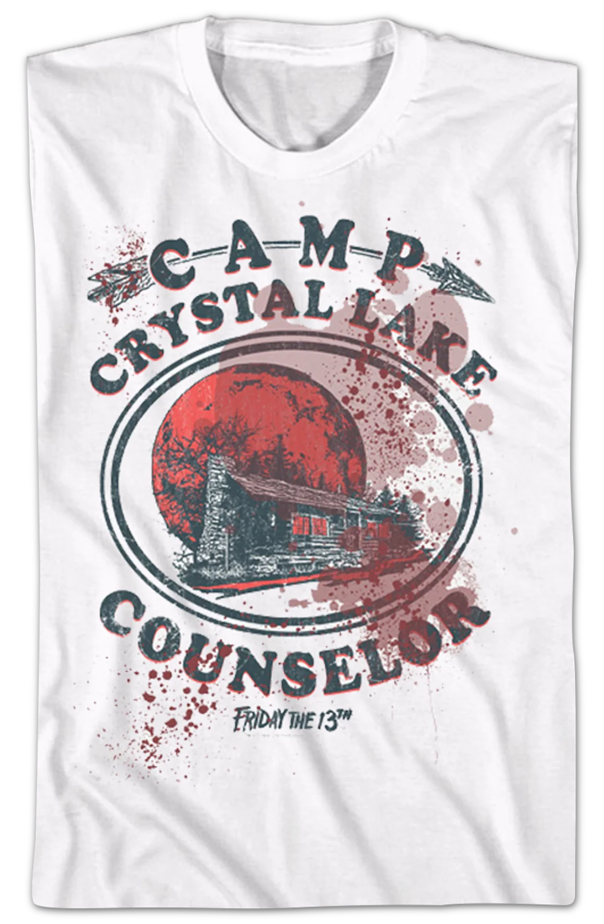 Bloody Camp Crystal Lake Counselor T-Shirt - Image 2