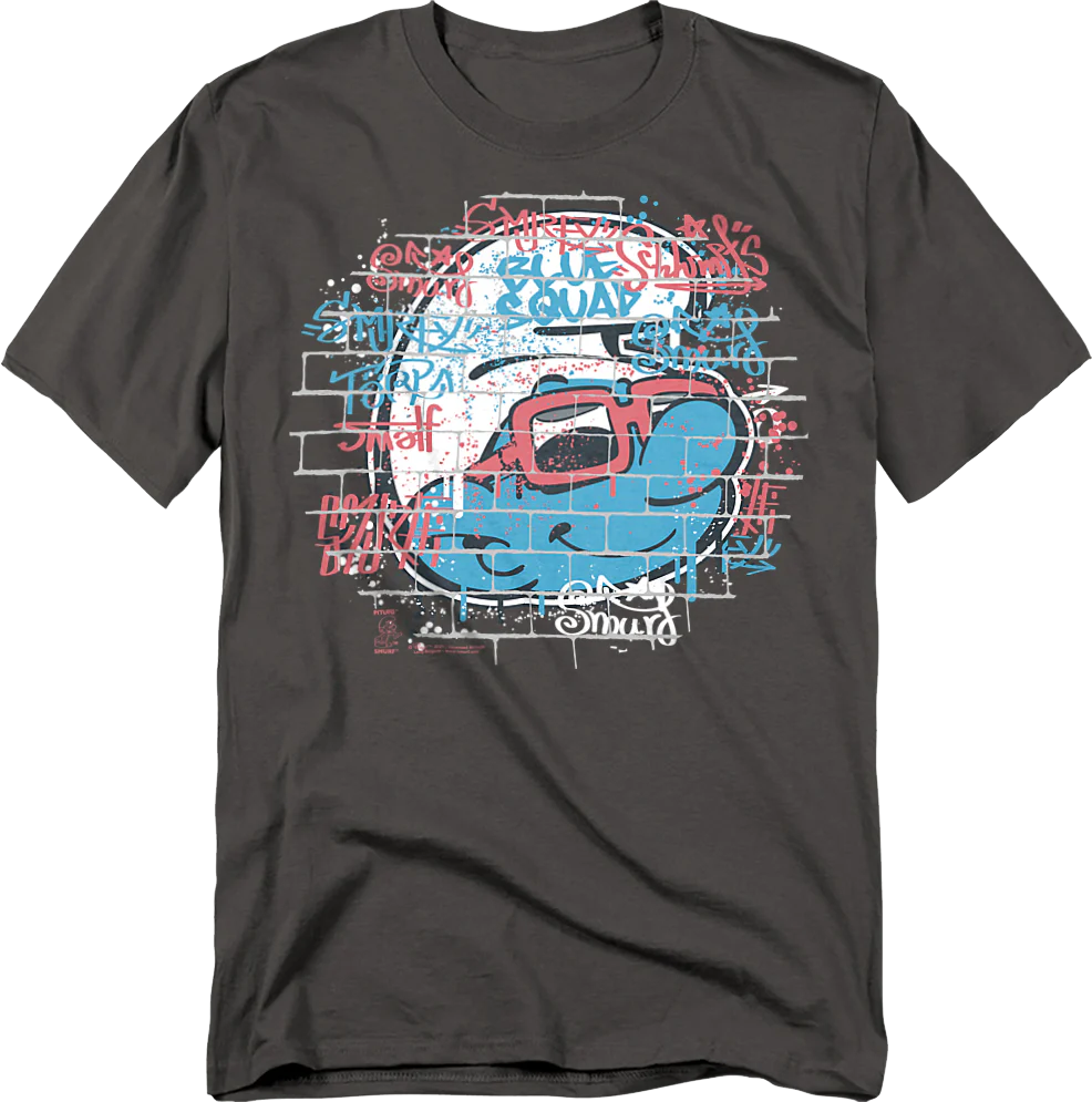 Blue Squad Graffiti Smurfs T-Shirt