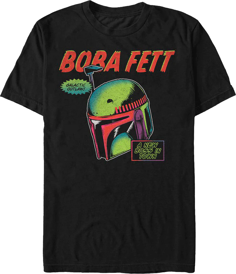 Boba Fett Galactic Outlaw Star Wars T-Shirt