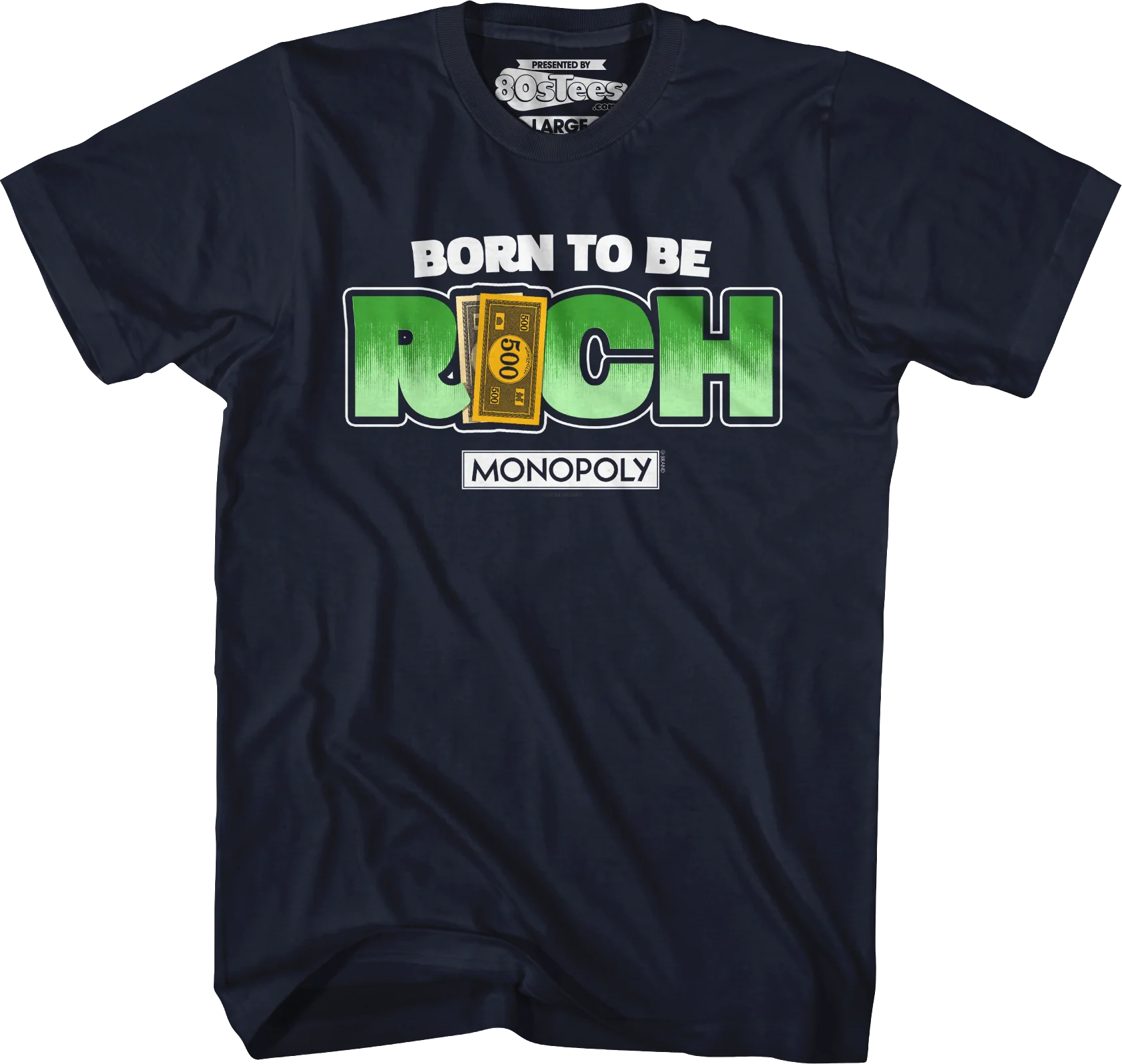Born To Be Rich Monopoly T-Shirt - Image 22
