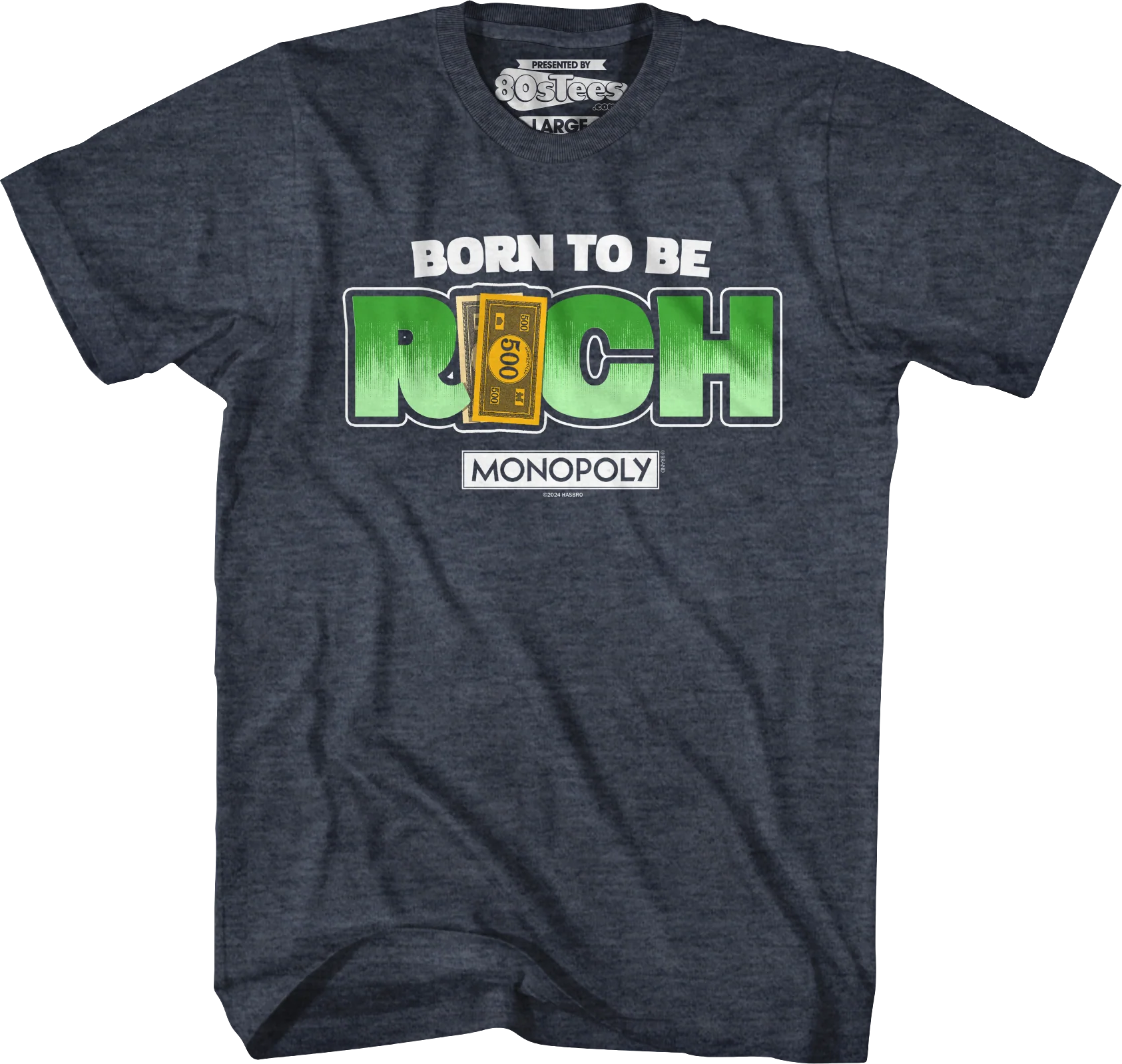 Born To Be Rich Monopoly T-Shirt - Image 33