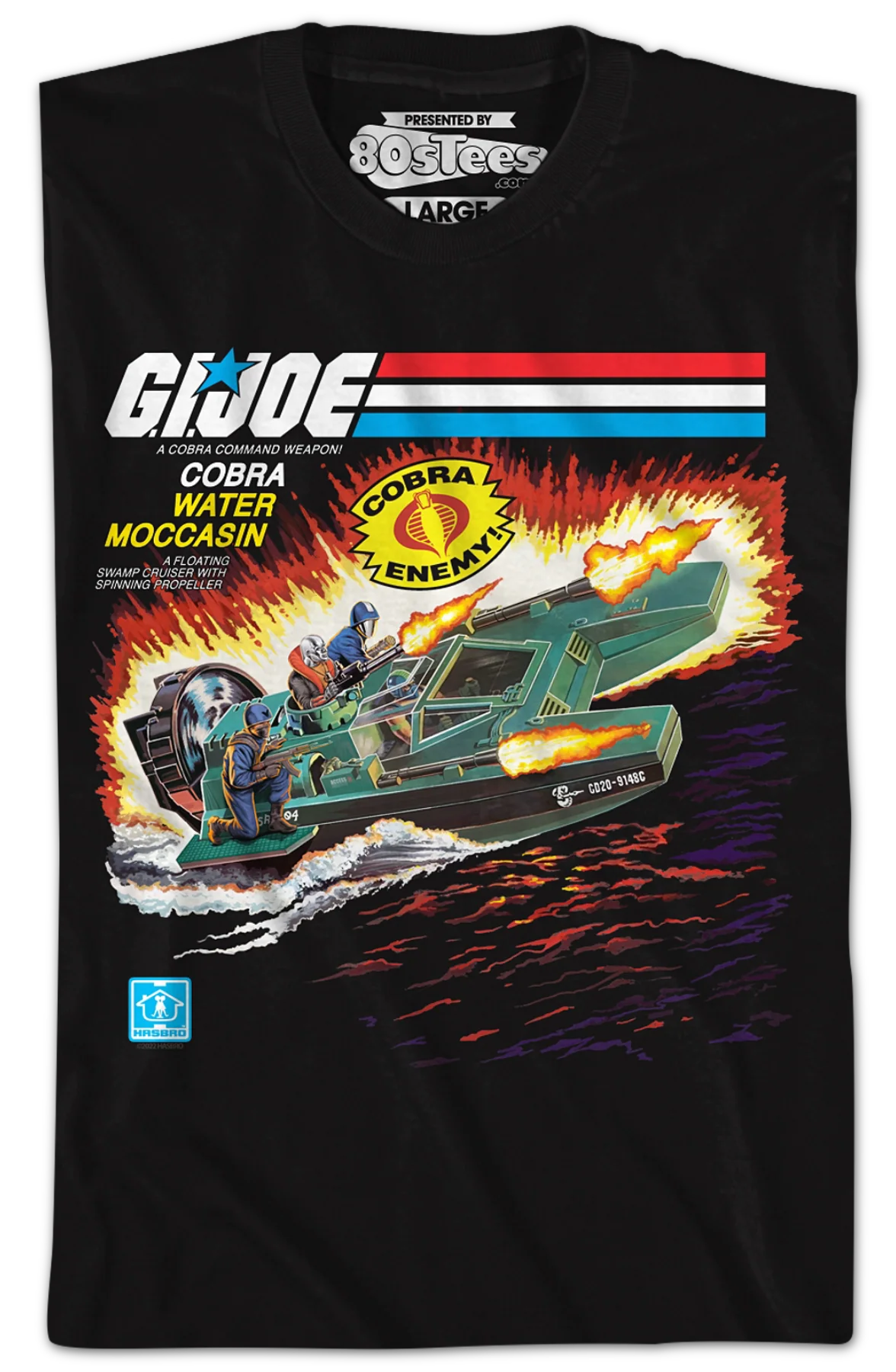 Box Art Cobra Water Moccasin GI Joe T-Shirt - Image 2