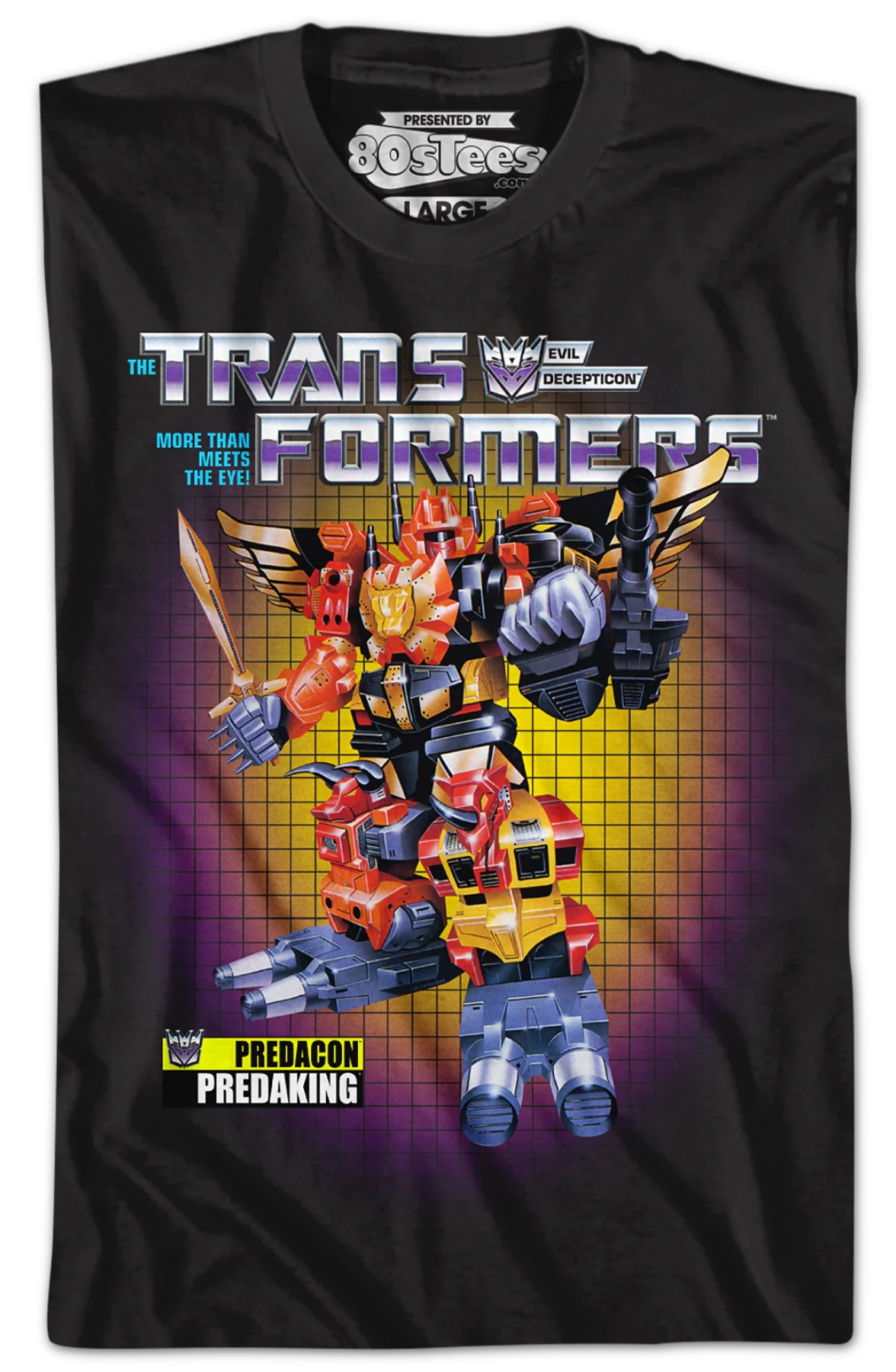 Box Art Predaking Transformers T-Shirt - Image 2