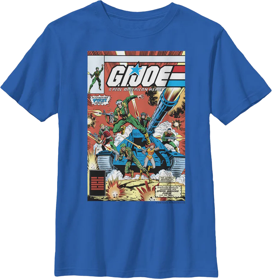 Boys Youth Blockbuster First Issue GI Joe Shirt