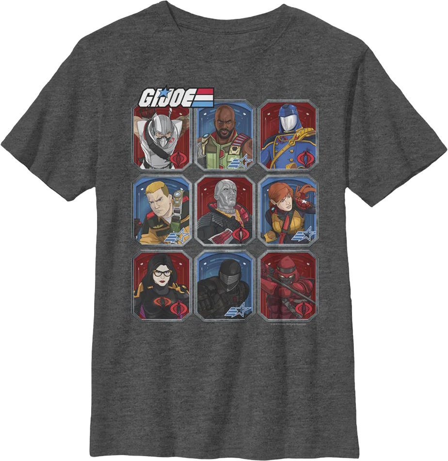 Boys Youth Cobra And Joes Collage GI Joe Shirt