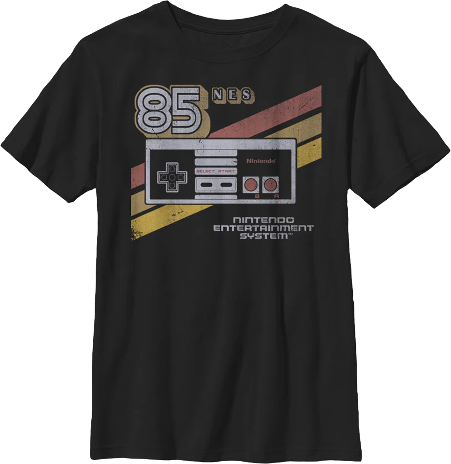 Boys Youth Retro Controller Nintendo Shirt