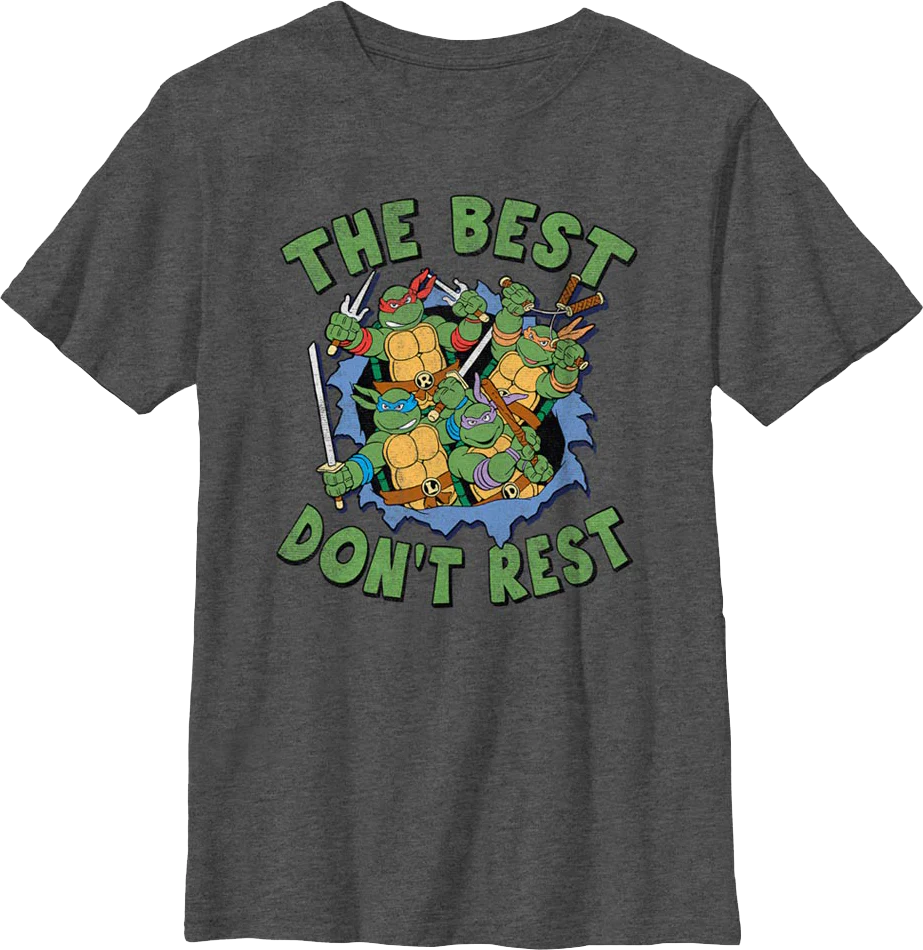 Boys Youth The Best Don't Rest Teenage Mutant Ninja Turtles T-Shirt