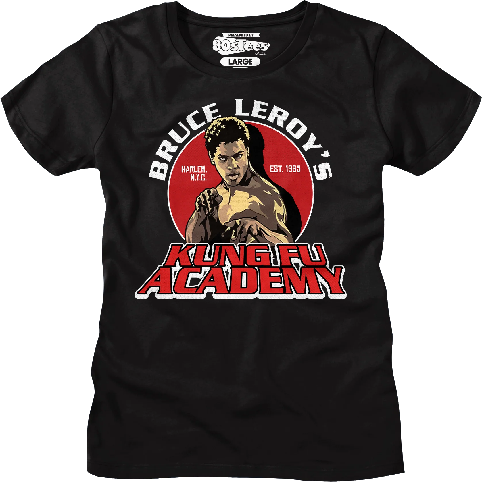 Bruce Leroy's Kung Fu Academy The Last Dragon T-Shirt - Image 8