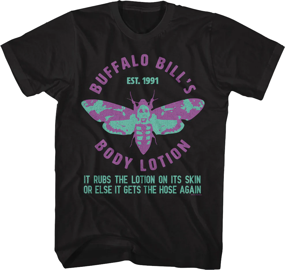 Buffalo Bill's Body Lotion Est. 1991 Silence of the Lambs T-Shirt