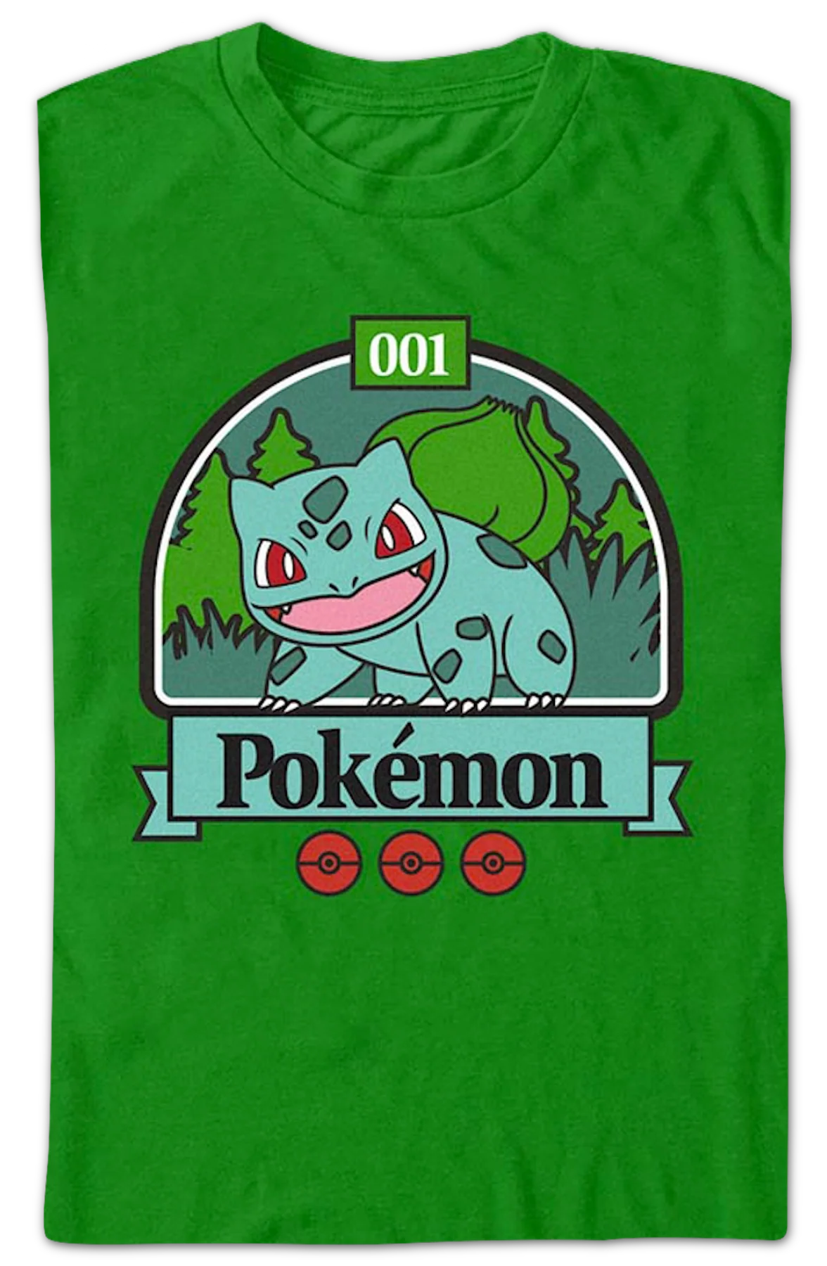Bulbasaur Pokemon T-Shirt - Image 2