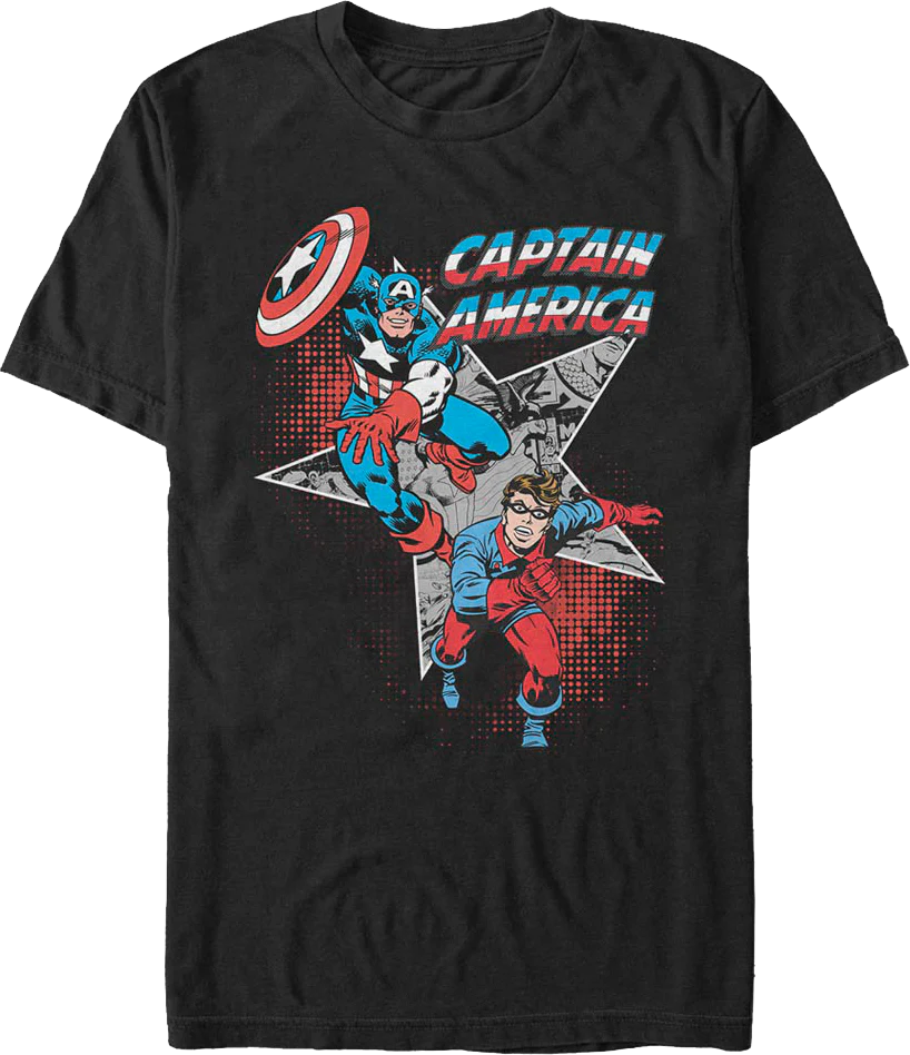 Captain America And Bucky Marvel Comics T-Shirt