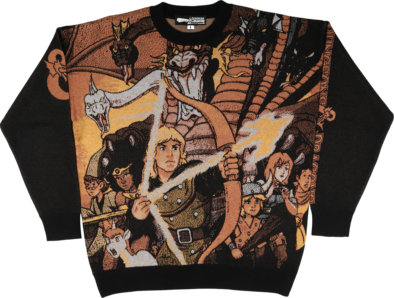Cartoon Characters Dungeons & Dragons Knitted Sweater