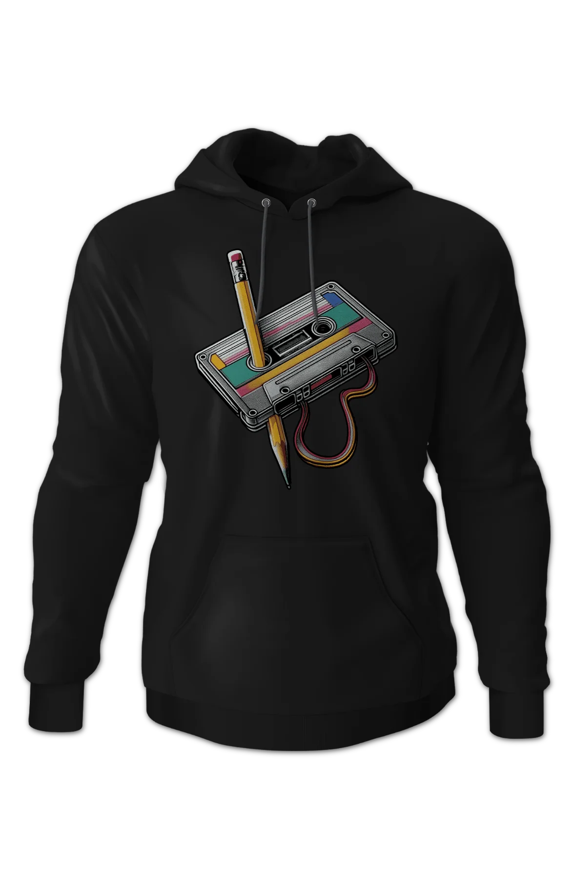 Cassette Tape Rewind Hoodie - Image 2