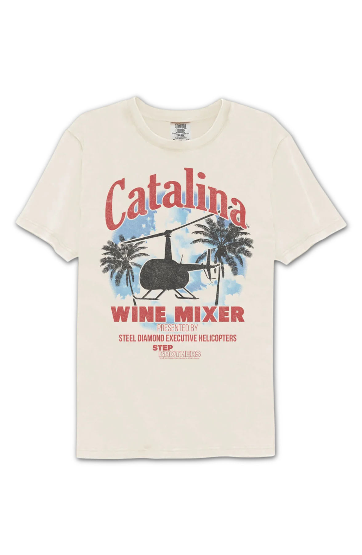 Catalina Wine Mixer Step Brothers Comfort Colors Brand T-Shirt - Image 2