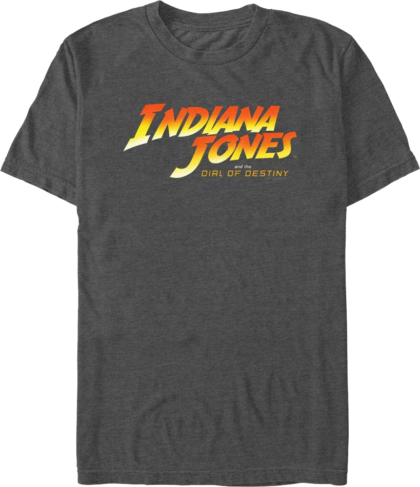 Charcoal Indiana Jones and the Dial of Destiny T-Shirt